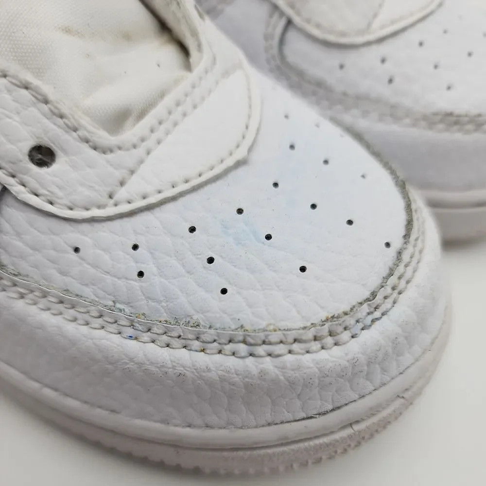 Nike Air Force 1 TD Toddler Child Size 10C Shoes White Black CZ1691-100 Sneakers